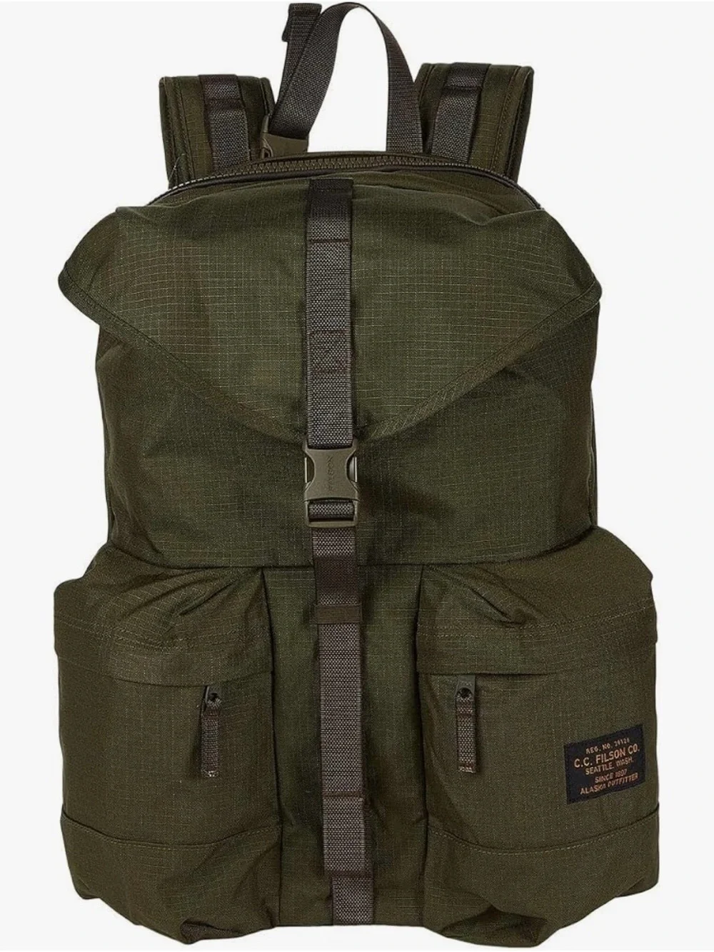 Filson Olive Ripstop Canvas Field Backpack - Picture 1 of 2